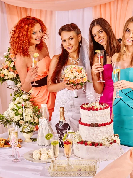 Group of people at hen-party. — Stock Photo, Image