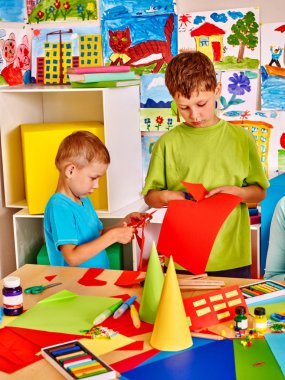 Çocuklar yaratıcı sınıf.