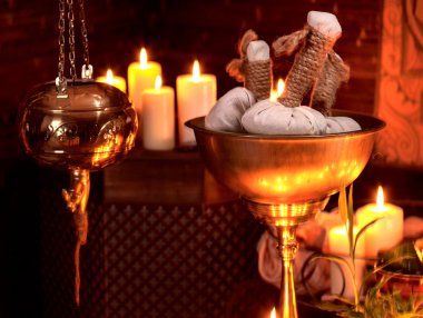 Ayurveda spa masaj natürmort