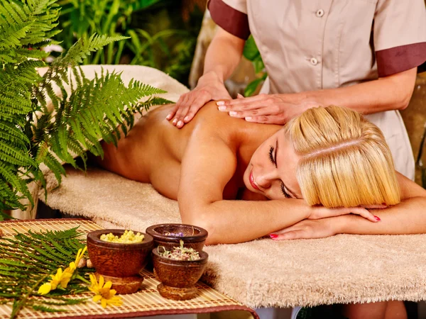 Woman getting  massage . — Stock Photo, Image