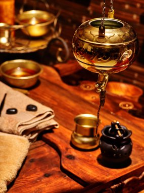 Ayurveda spa masaj natürmort