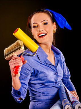 duvar kağıtları kadınla Oluşturucu.