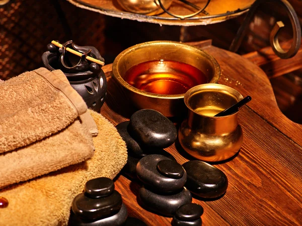 Ayurvediskt spa massage stilleben — Stockfoto