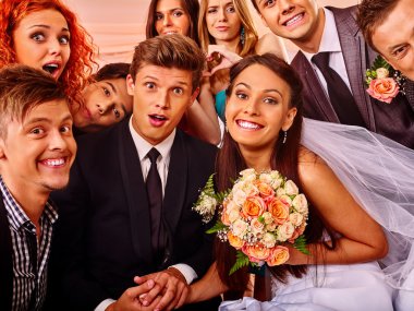 Gelin ve damat da photobooth.