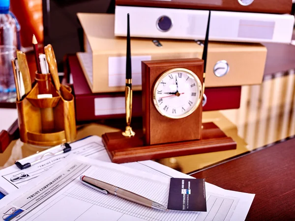 Business stilleben på bord. — Stockfoto