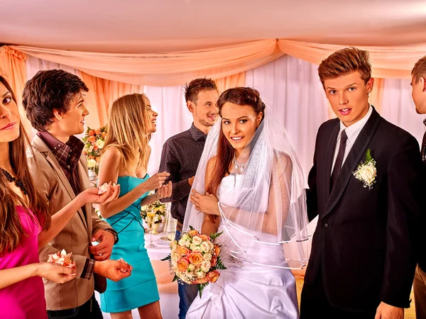 Group of people at wedding — Stock Photo, Image