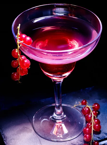 Pomegranate cocktail with red currant — Stock Photo, Image