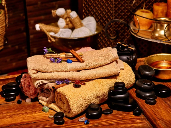 Ayurvédica spa massagem ainda vida — Fotografia de Stock