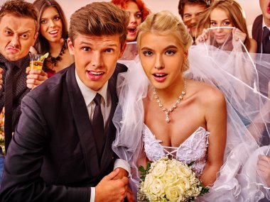 Gelin ve damat da photobooth.