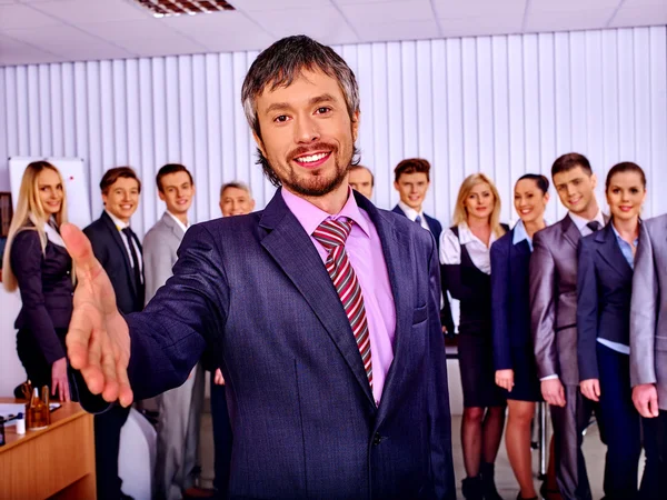 Group business people in office. — Stock Photo, Image