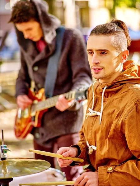 Muziek straat mannen artiesten — Stockfoto