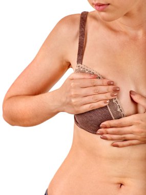 Hemşirelik Anne göğüslerini inceliyor.