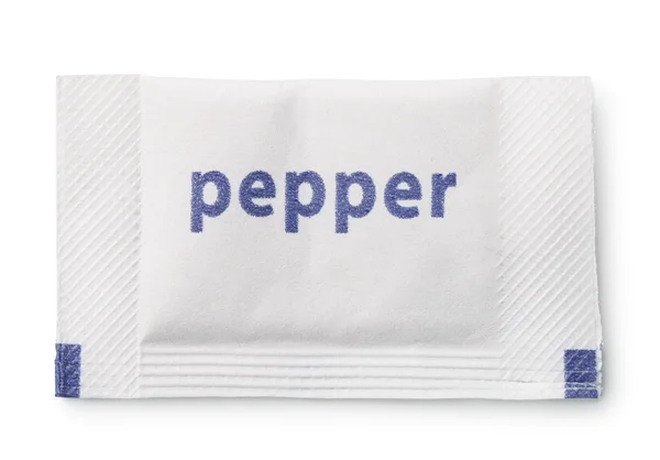 Pepper sachet isolated — Stock Photo, Image