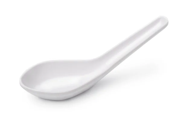 Ceramic soup spoon — Stock Photo, Image