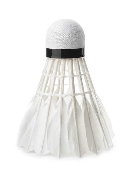 Navette de plumes de badminton blanc — Photo