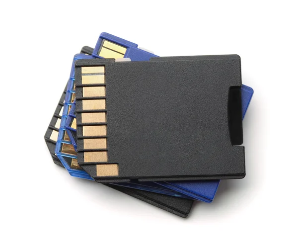 Stack of SD memory cards — Stock Photo, Image