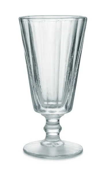 Leeres Herzliches Vintage Glas Isoliert Auf Weißem Grund — Stockfoto