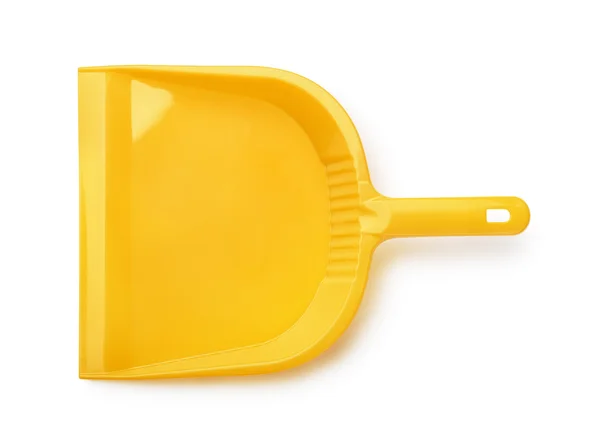 Top view of orange plastic dustpan — Stock Photo, Image