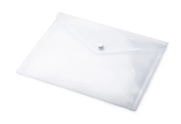 Прозрачный пластиковый конверт — стоковое фото