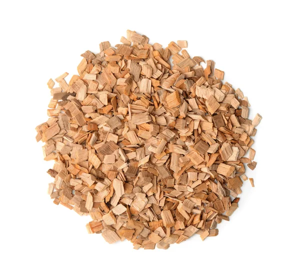 Top view of wood chips — Stock Photo, Image