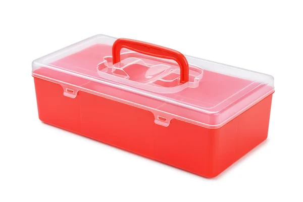 Pudełko plastikowe organizator — Zdjęcie stockowe