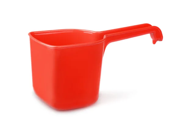 Dippe de agua de plástico rojo — Foto de Stock