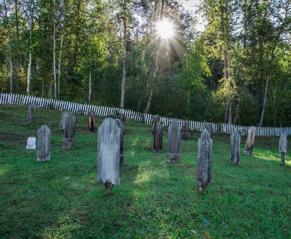 Dawson city begraafplaats — Stockfoto