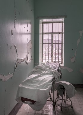 Empty room inside Trans-Allegheny Lunatic Asylum clipart