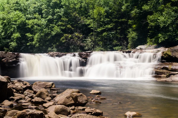 Dos de las cascadas en High Falls of Cheat — Foto de Stock