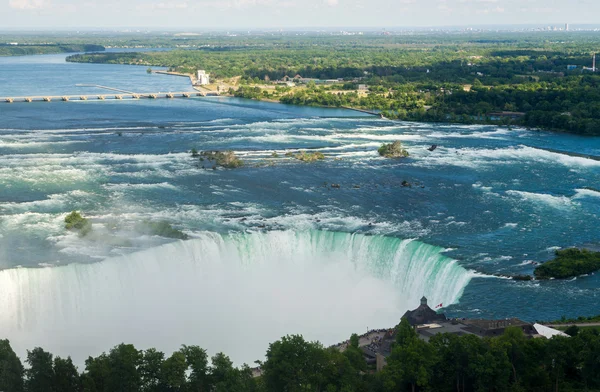 Kanadské Horseshoe Falls v Niagara — Stock fotografie