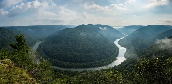 Grand View or Grandview in New River Gorge — Stock Photo, Image