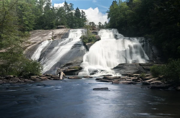 High Falls i Dupont State Forest North Carolina — Stockfoto