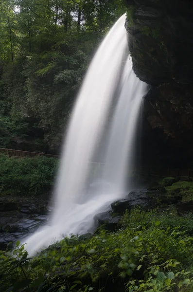 Droog valt waterval in de buurt van Highlands Nc — Stockfoto