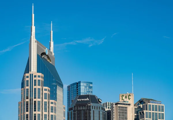 Detalle de Nashville en Tennessee desde el avión no tripulado — Foto de Stock