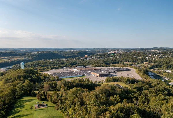 Vista aérea do Morgantown Mall em West Virginia — Fotografia de Stock