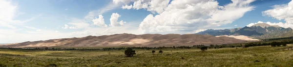 Panorama des Great Sand Dunes NP — Stockfoto