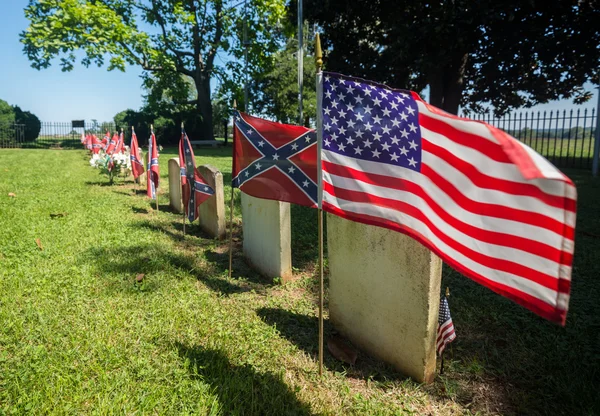 Cemitério Confederado no Parque Nacional Appomattox — Fotografia de Stock