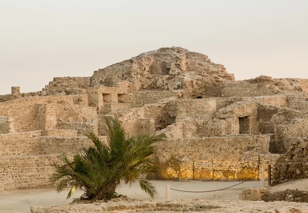 Forte do Bahrein velho em Seef no final da tarde — Fotografia de Stock