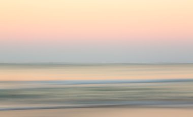 Sunrise okyanus yana pan ile