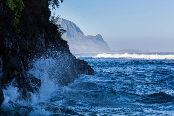 Поворотної смуги з Hanalei на острові Кауаї — стокове фото