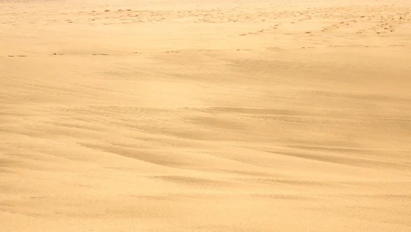 Praia de areia com passos à distância — Fotografia de Stock