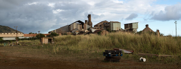 Desolate sugar mill near Koloa, Kauai