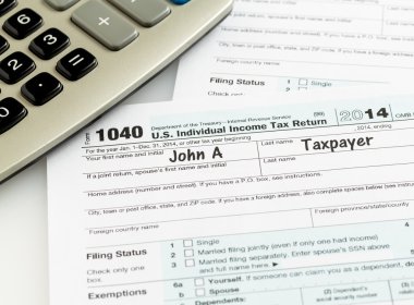 Kalem ve 2014 form 1040 hesap makinesi