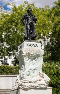 Goya Prado Müzesi Madrid dışında heykeli