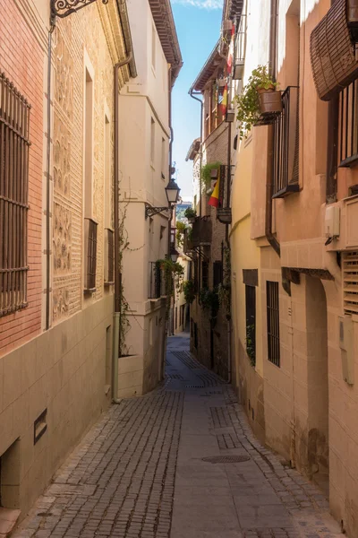 Rues étroites de la ville de Tolède en Espagne — Photo