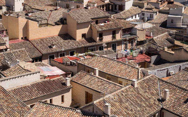 Toledo şehir İspanya çatı üstleri görünümünü