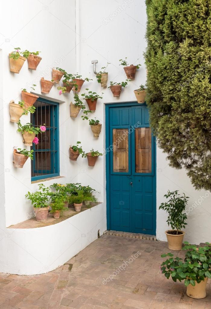 Door in courtyard in Palacio de Viana Cordoba