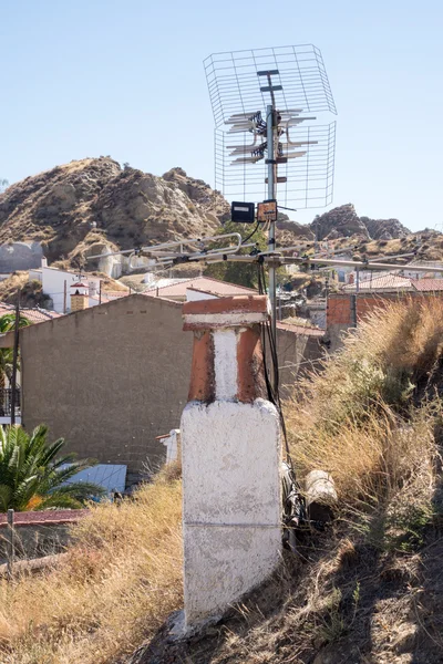 Casas-cueva inusuales en Purullena cerca de Guadix, España —  Fotos de Stock