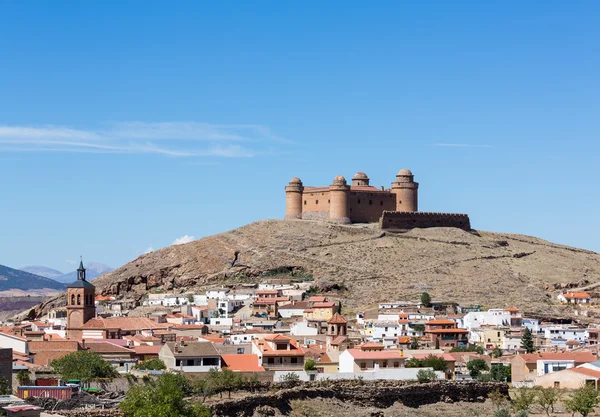 La Calahorra İspanya yukarıda tepe üzerinde kale — Stok fotoğraf