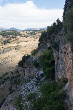 Milli park içinde Andalucia Grazalema çevresinde